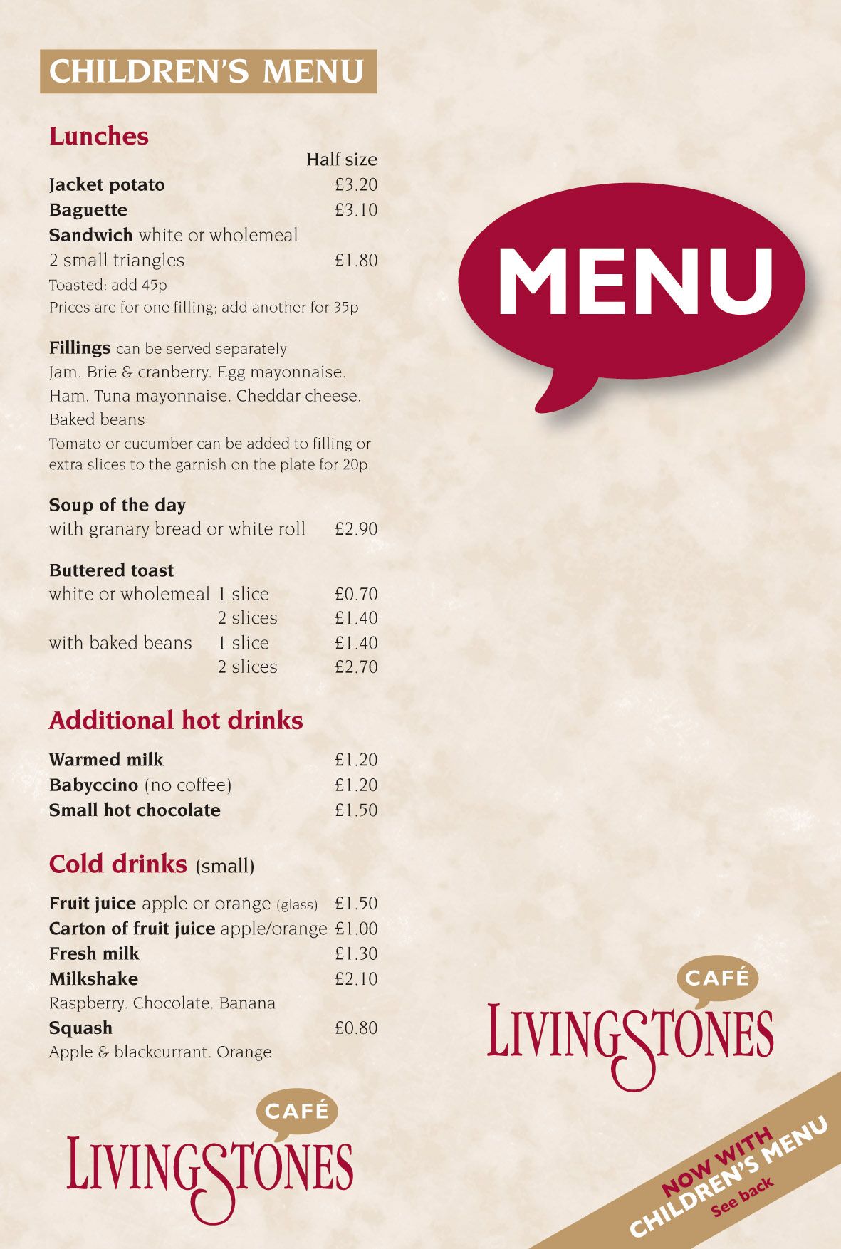 Menu1 October 2016 LivingStone
